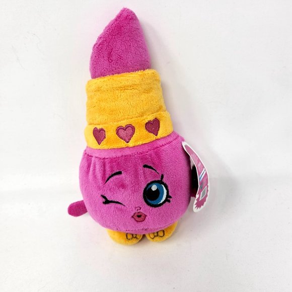 Shopkins Lippy Lips Pink Lipstick 9” Plush Toy Moose Enterprises NWT Toaster - Picture 6 of 16